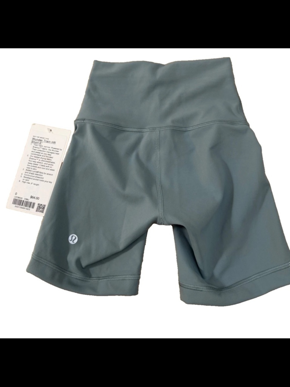 lululemon Wunder Train High-Rise Short Size 0 6" Crater Blue NWT - Picture 2 of 4